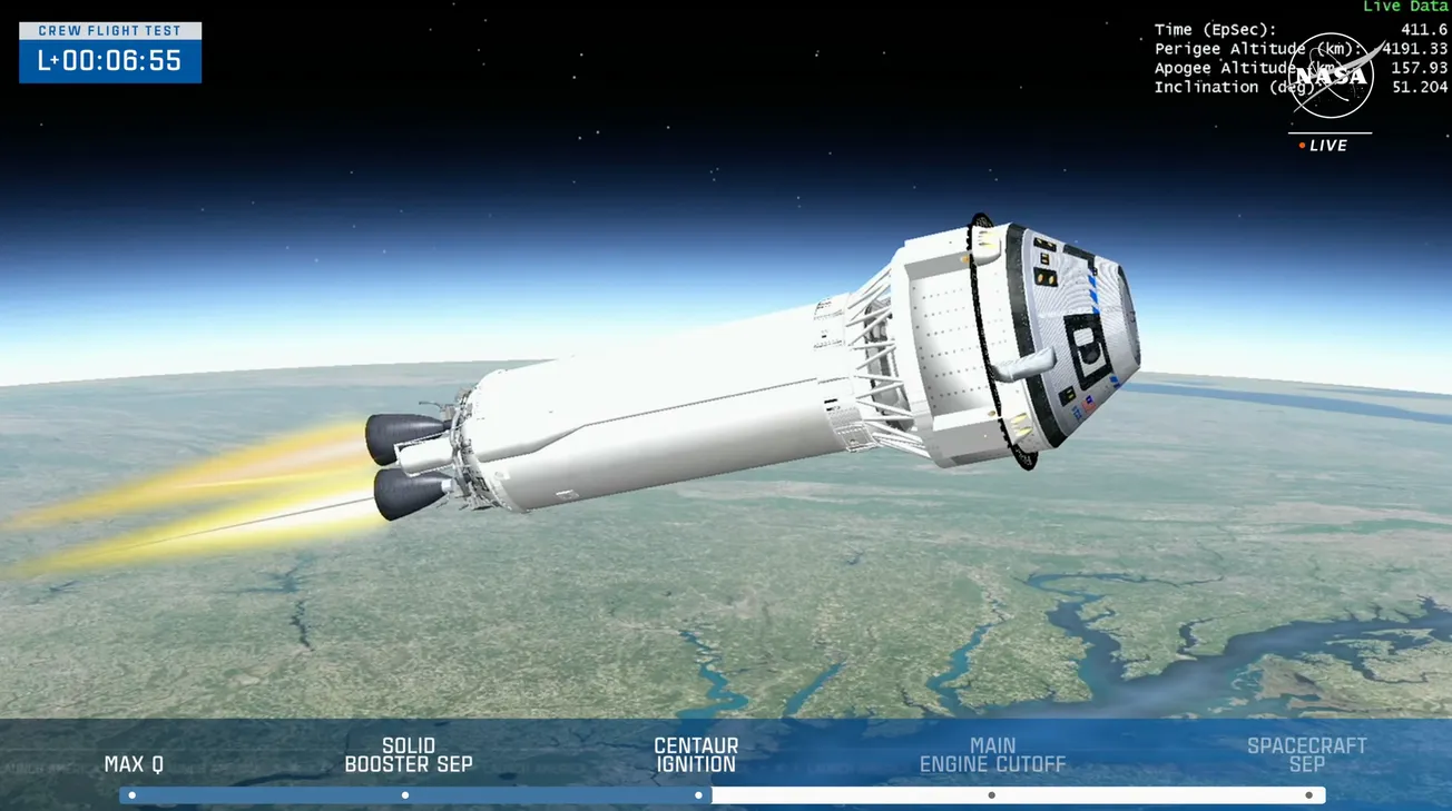 Lo Starliner di Boeing raggiunge finalmente l'orbita – con equipaggio umano a bordo