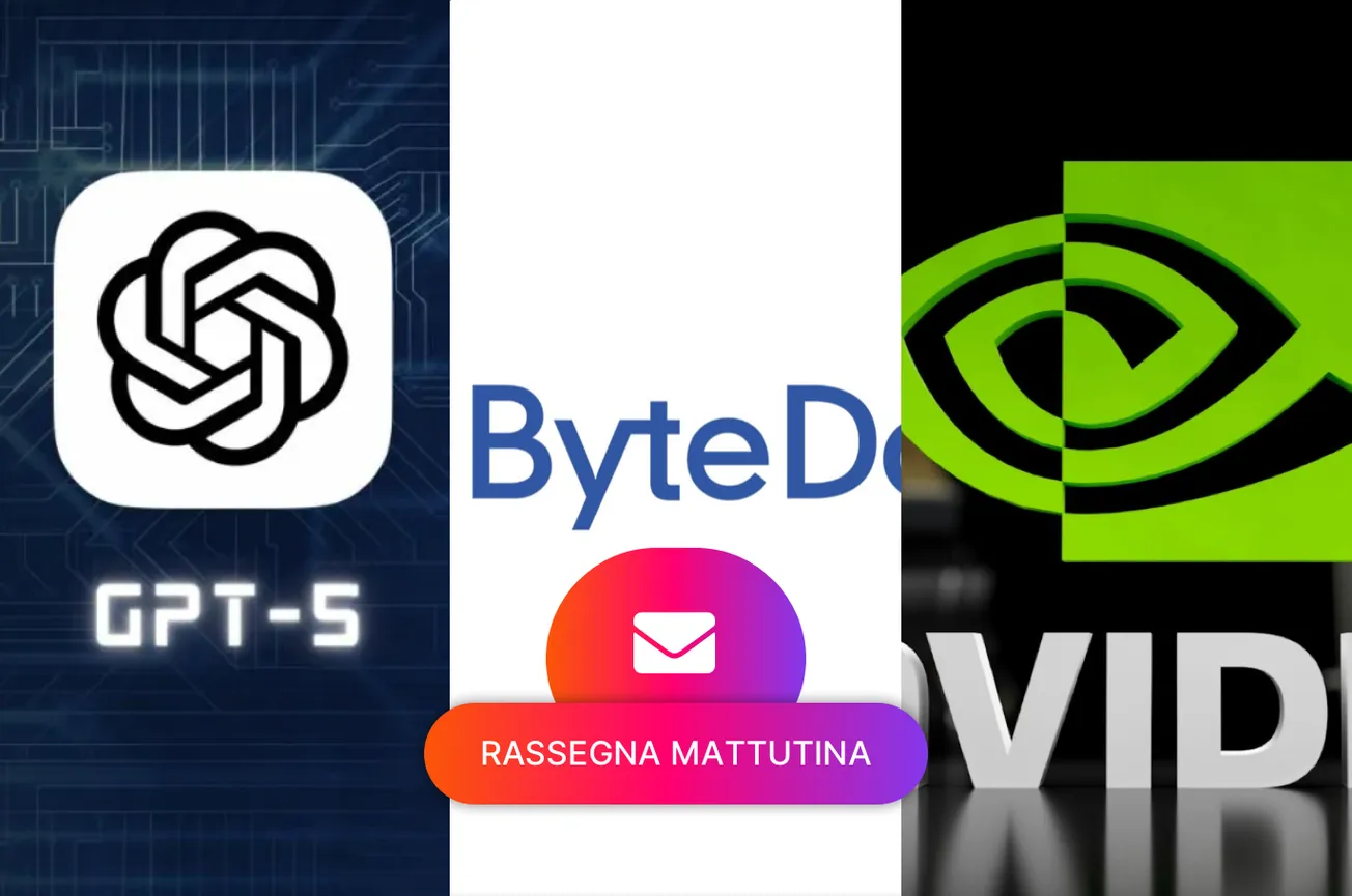 GPT-5 ritarda il lancio, Bytedance sviluppa chip AI da sola, Nvidia scende del 13%