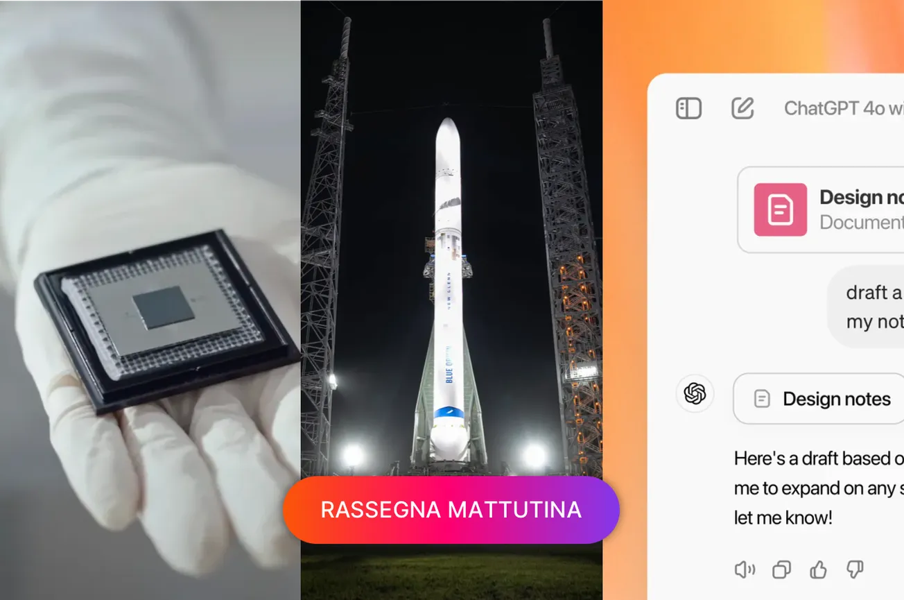 Chip quantistico di Google fa la storia, New Glenn nuovo lancio, OpenAI Canvas per tutti