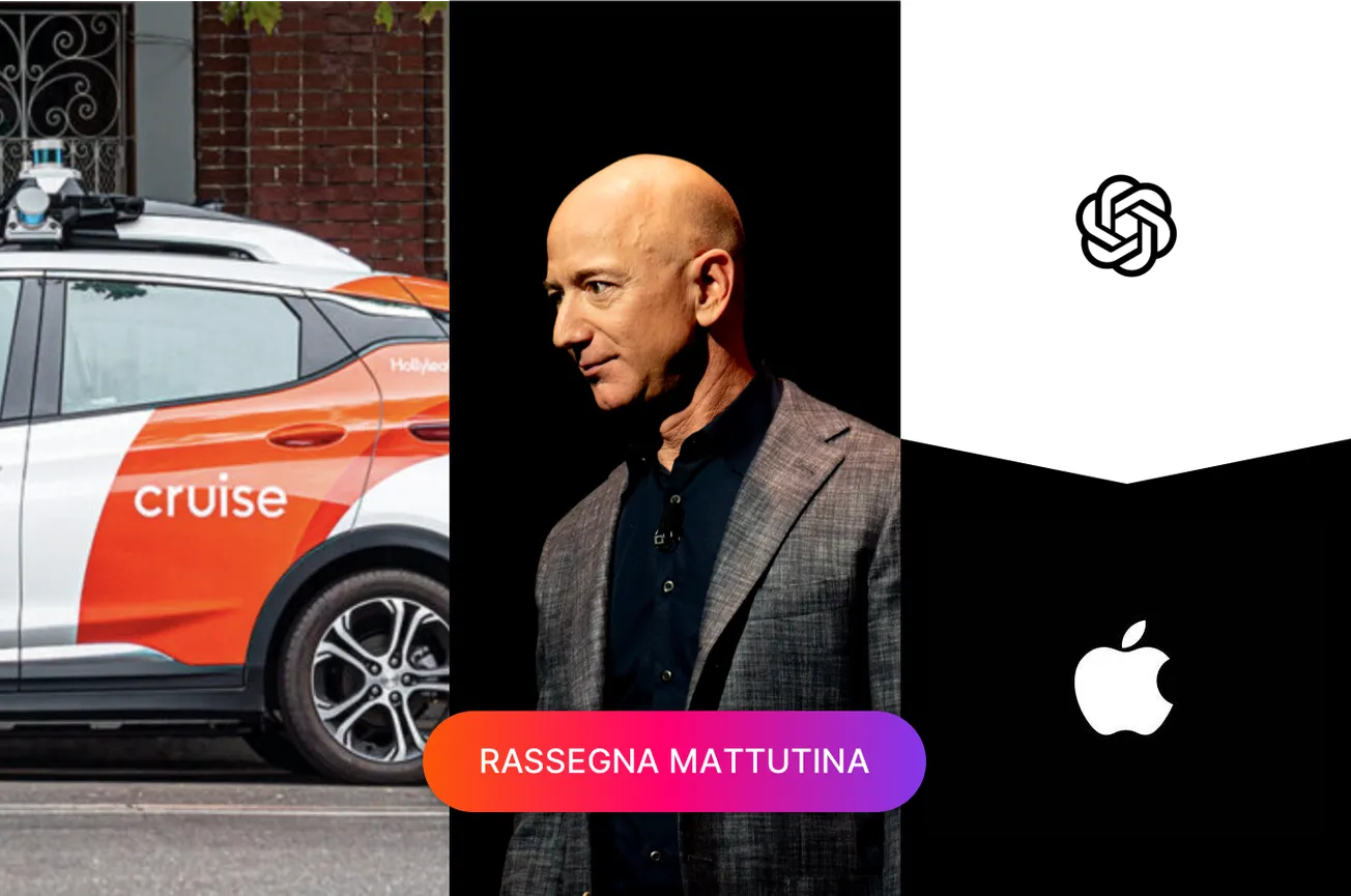 Cruise robotaxi dismessi, Amazon vende automobili online, ChatGPT è su Siri