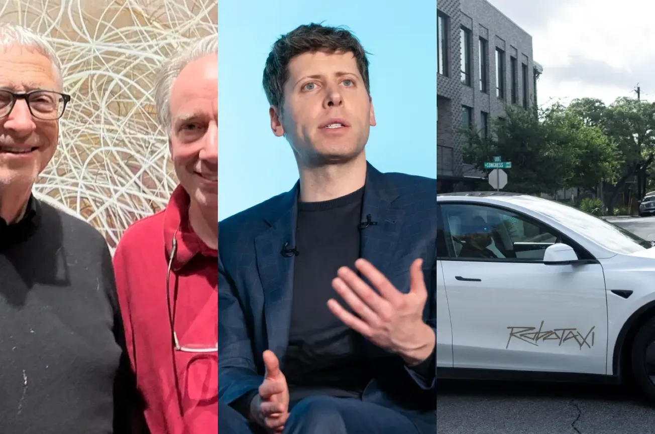 Bill Gates e Linus si incontrano, Il device di OpenAI, I robotaxi di Tesla