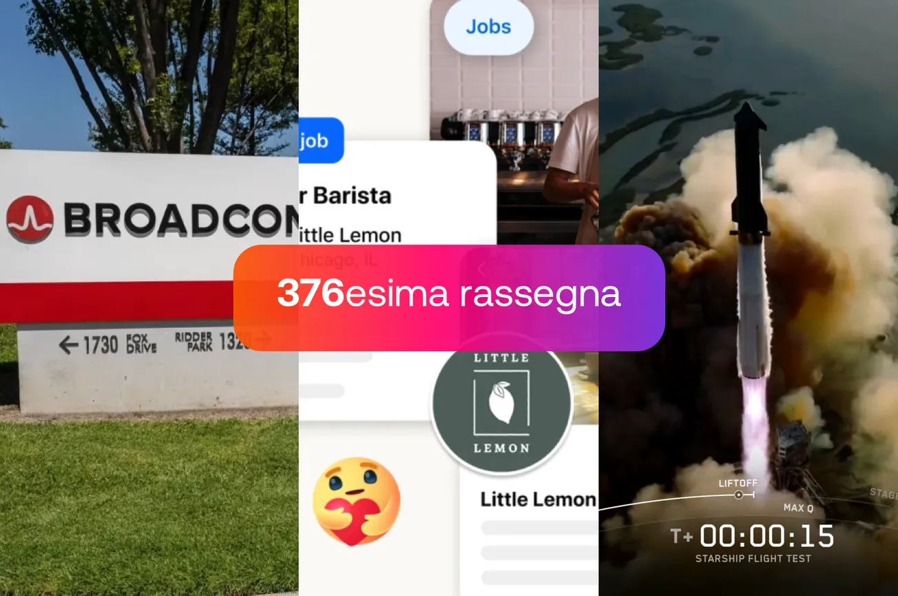 OpenAI + Broadcom, Successo per Starship, La job board su Facebook