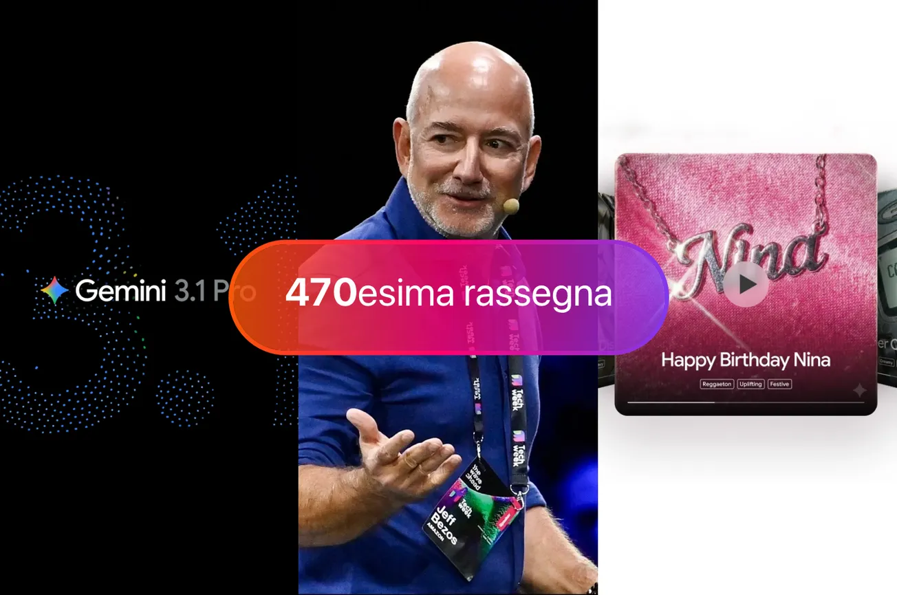 Uscito Gemini 3.1 Pro, Amazon supera Walmart, Musica generata tramite Gemini