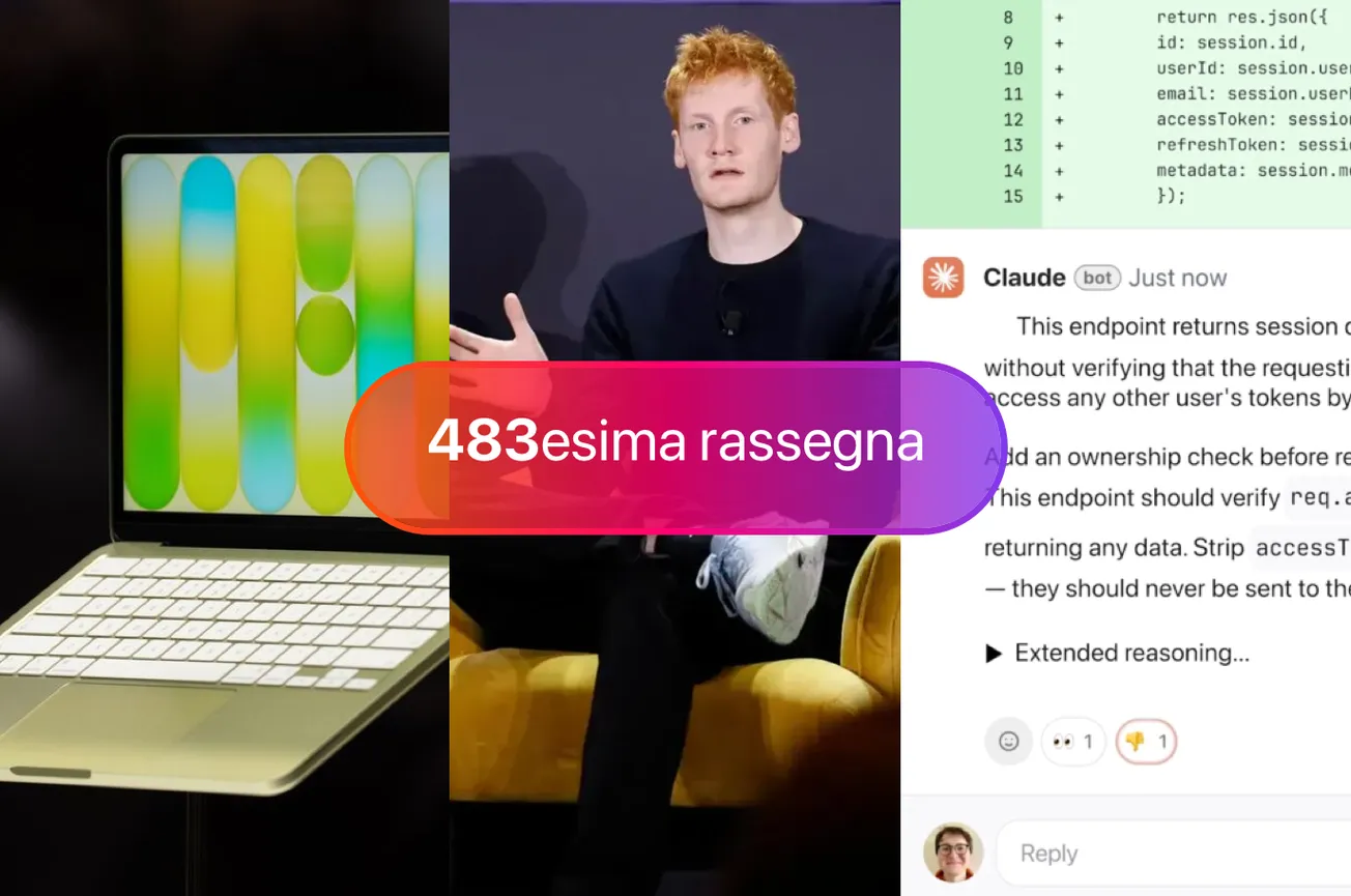 Apple "Ultra", Cursor vs aziende IA, Code Review di Anthropic